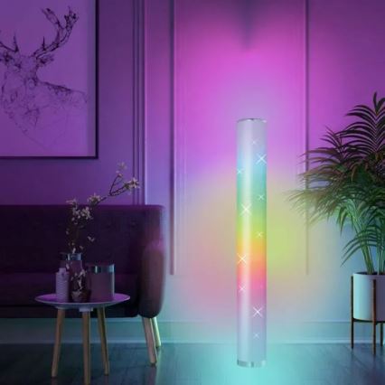 LED RGBW állítható fényerejű állólámpa LED/12W/230V + távirányító