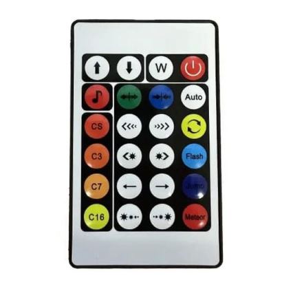 LED RGBW állítható fényerejű állólámpa LED/12W/230V + távirányító