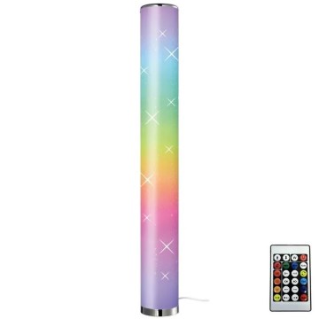 LED RGBW állítható fényerejű állólámpa LED/12W/230V + távirányító