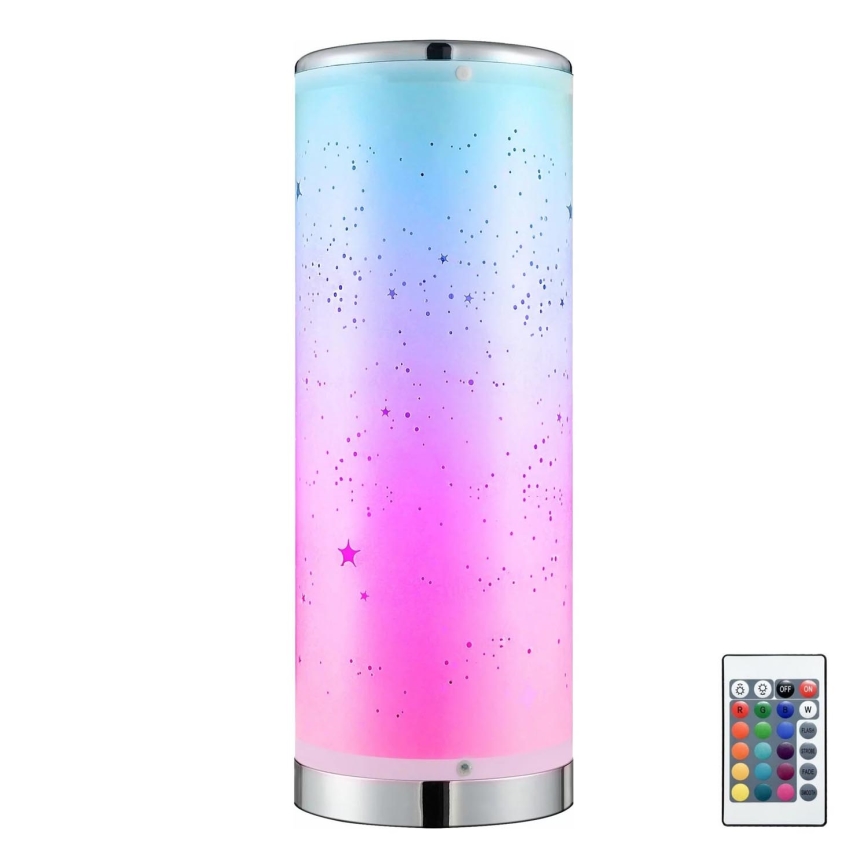LED RGBW állítható fényerejű asztali lámpa STELLA MINI LED/5W/5V + távirányító