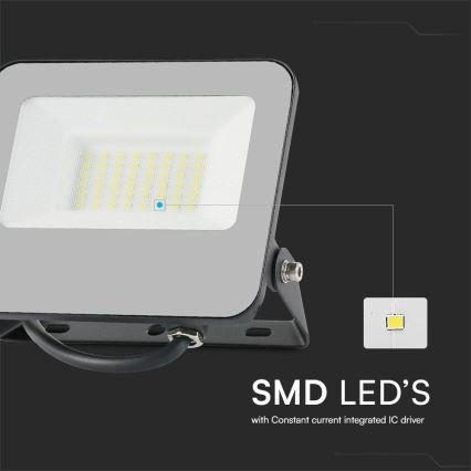 LED RGBW Dimmeres reflektor LED/30W/230V IP65 szürke + távirányító