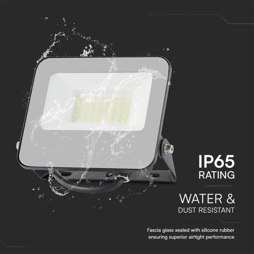 LED RGBW Dimmeres reflektor LED/30W/230V IP65 szürke + távirányító