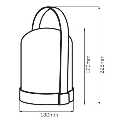 LED RGBW dekoratív asztali lámpa MINORKA LED/0,3W/4,5V 3xAA