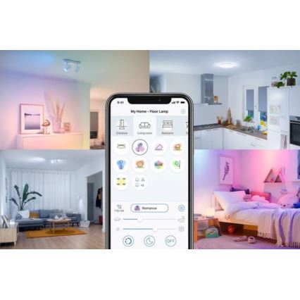 LED RGBW Dimmelhető izzó A80 E27/18,5W/230V 2200-6500K CRI 90 Wi-Fi - WiZ
