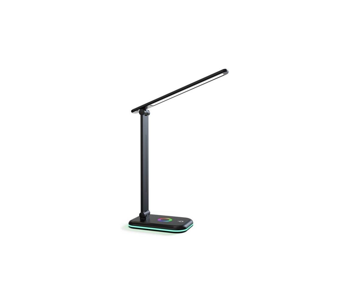 LED RGBW Dimmelhető asztali lámpa NOBLITE LED/7W/5V 3000/4000/6500K fekete 004023