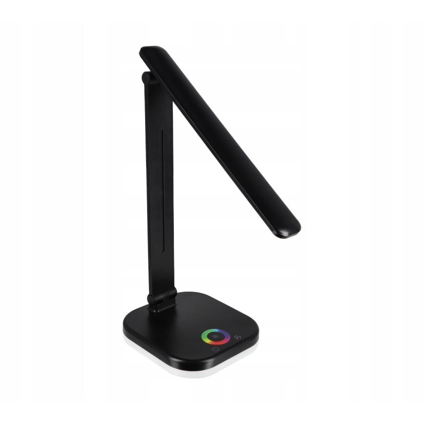LED RGBW dimmelhető asztali lámpa vezeték nélküli töltéssel LED/7W/5V USB fekete