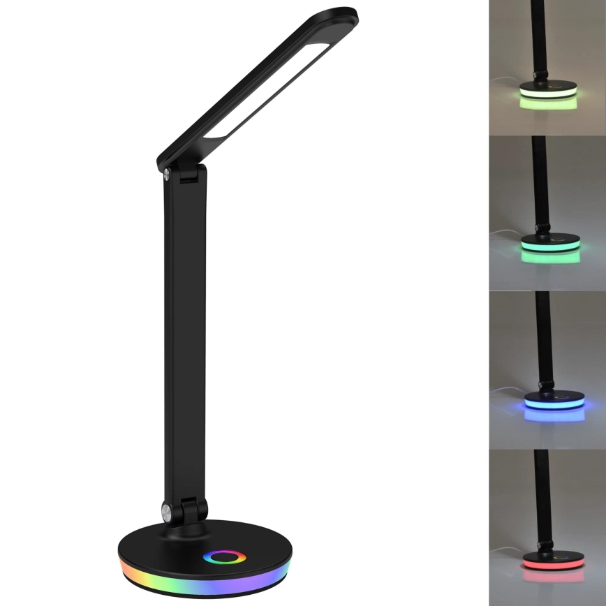 LED RGBW Dimmelhető érintős asztali lámpa NEPTUN LED/7W/230V fekete