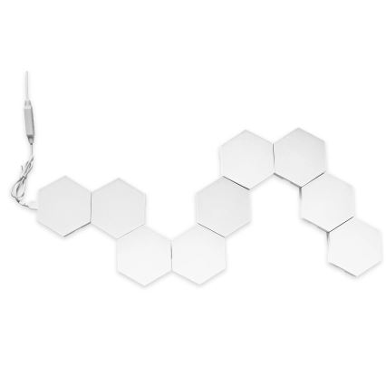 KÉSZLET 9x LED RGBW Dimmelhető fali dekor lámpa MAYA LED/1W/230V + távirányítás