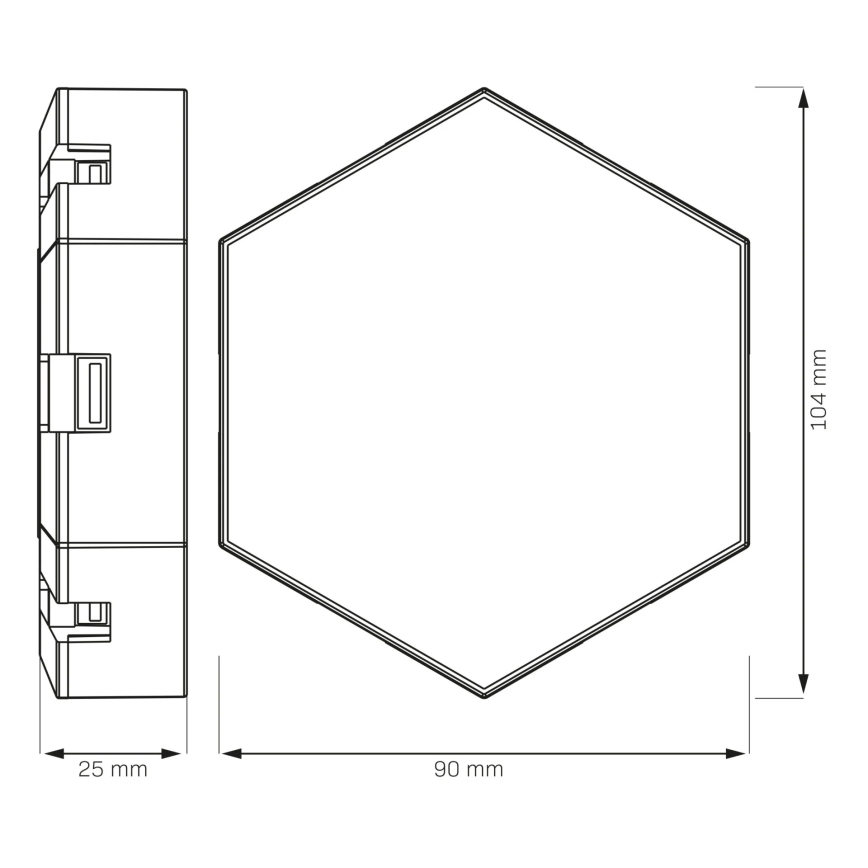 KÉSZLET 9x LED RGBW Dimmelhető fali dekor lámpa MAYA LED/1W/230V + távirányítás