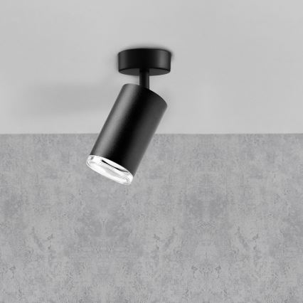 LED RGBW fényerőszabályozható fürdőszobai spotlámpa TURYN 1xGU10/4,8W/230V 3000K IP44 fekete + távirányító