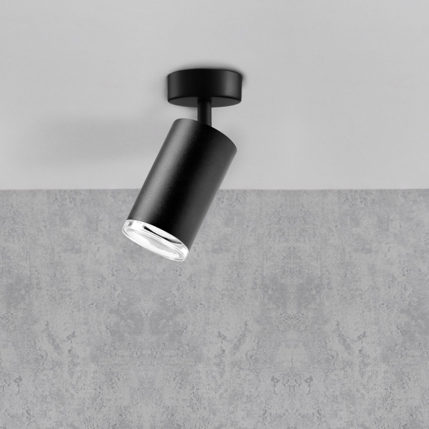 LED RGBW fényerőszabályozható fürdőszobai spotlámpa TURYN 1xGU10/4,8W/230V 3000K IP44 fekete + távirányító