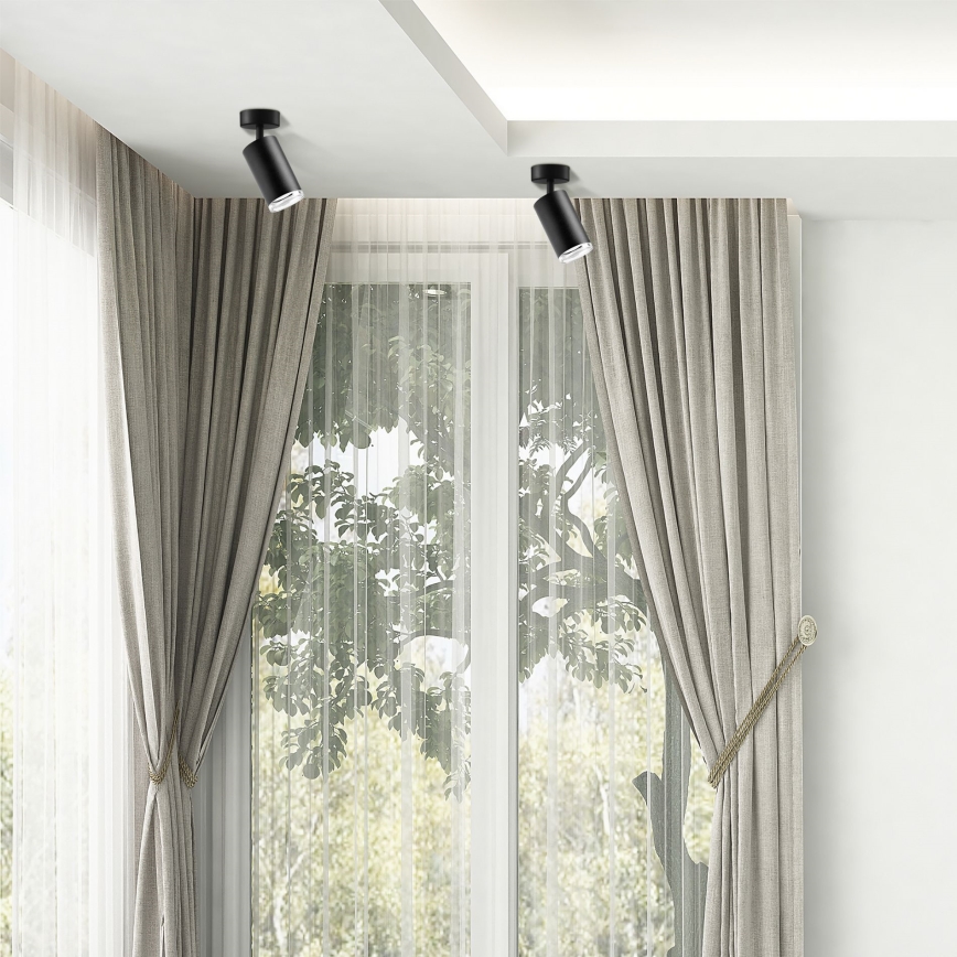 LED RGBW dimmelhető fürdőszobai spotlámpa TURYN 1xGU10/6,5W/230V 2700-6500K Wi-Fi IP44 fekete