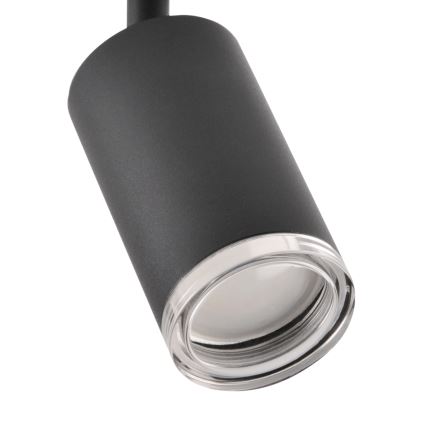LED RGBW Fényerőszabályozható fürdőszobai spotlámpa TURYN 3xGU10/4,8W/230V 3000K IP44 fekete + távirányító