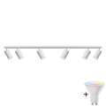 LED RGBW dimmelhető fürdőszobai spotlámpa TURYN 6xGU10/6,5W/230V 2700-6500K Wi-Fi IP44 fehér