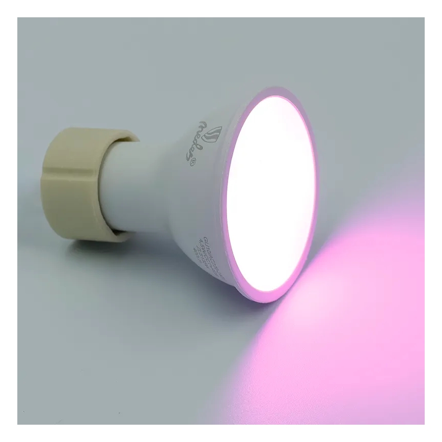 LED RGBW Dimmelhető izzó GU10/4,5W/230V 2700-6500K Wi-Fi Tuya