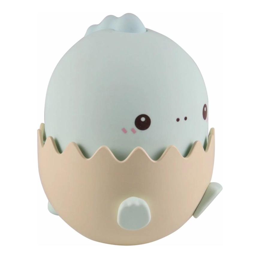 LED RGBW Dimmelhető gyermek érintős lámpa BABY DINO LED/0,75W/5V USB 1200 mAh kék