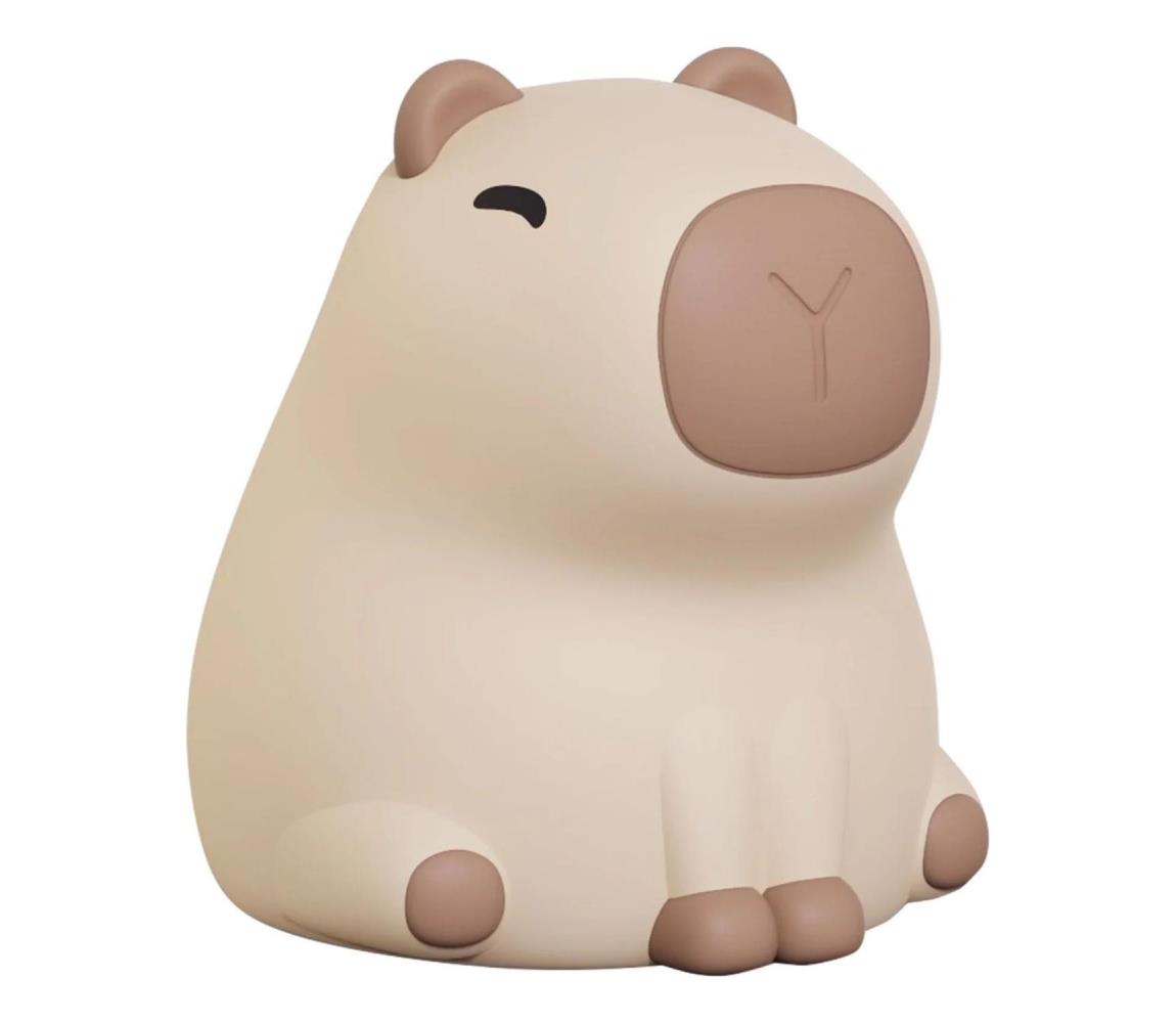 LED RGBW Dimmelhető gyermek lámpa LED/1W/5V USB 1200 mAh kapibara 329004