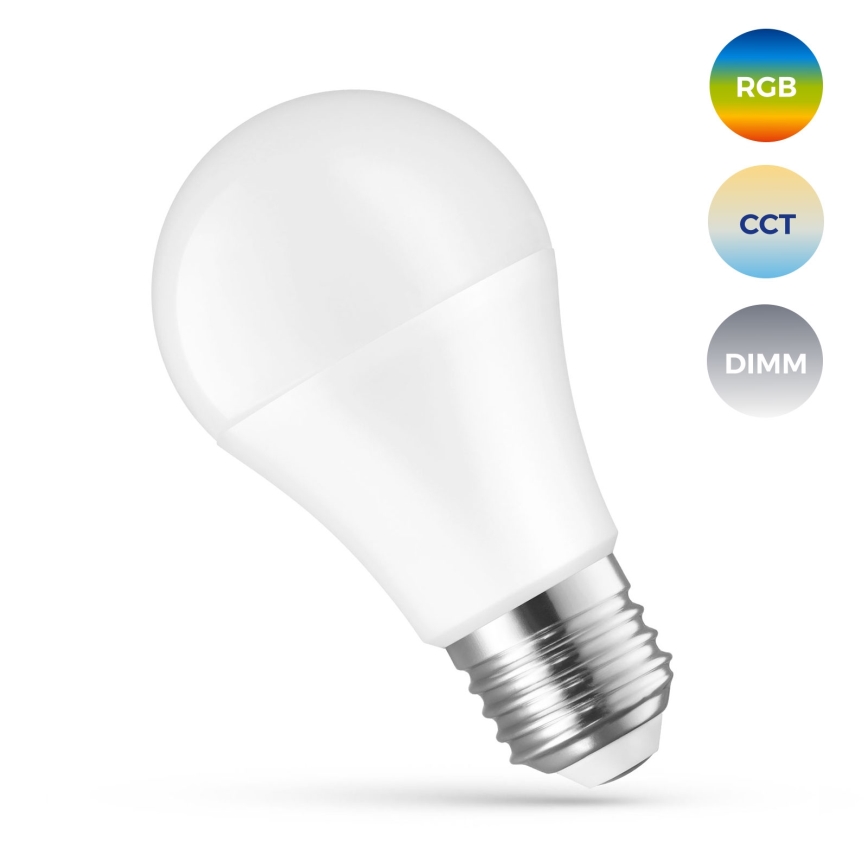 LED RGBW Dimmelhető izzó A60 E27/13W/230V 2700-6500K Wi-Fi Tuya