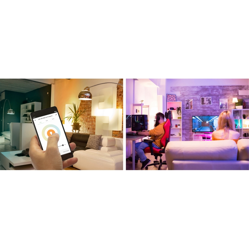 LED RGBW Dimmelhető izzó A60 E27/13W/230V 2700-6500K Wi-Fi Tuya