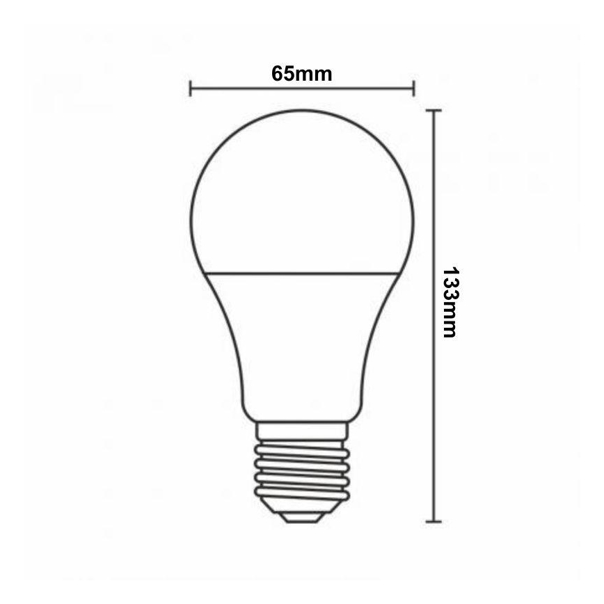 LED RGBW Dimmelhető izzó A60 E27/15W/230V 2700-6500K Wi-Fi Tuya