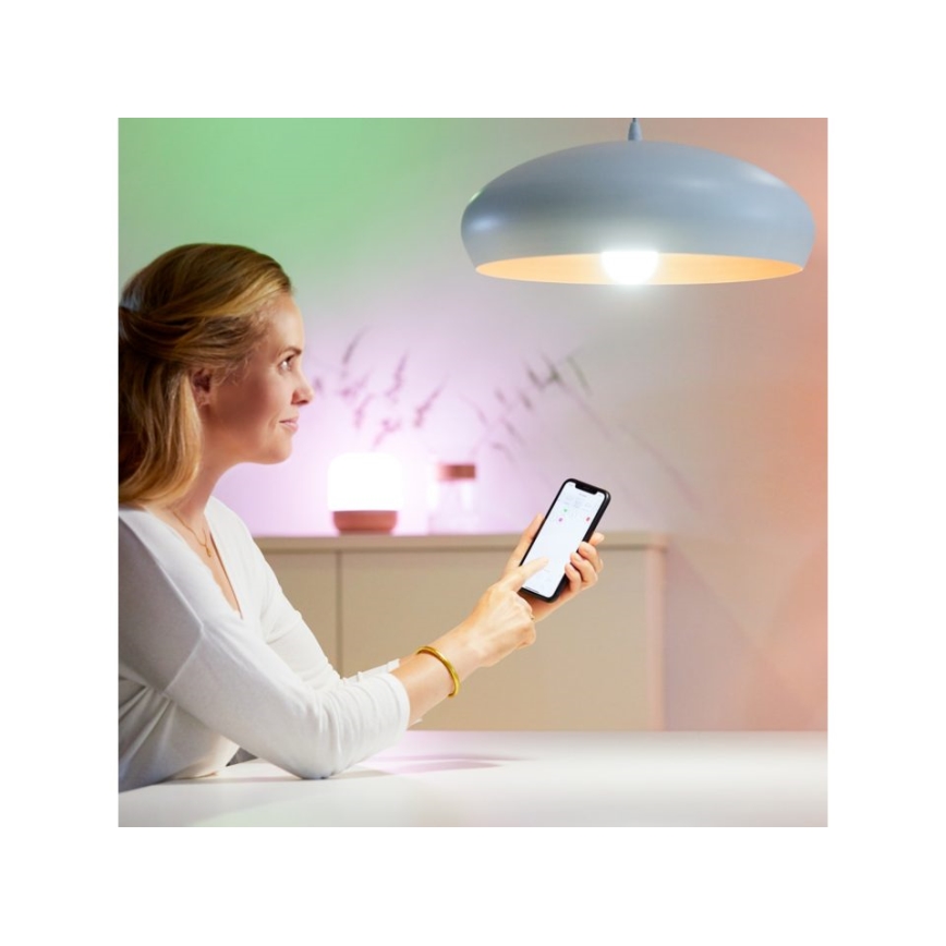 LED RGBW Dimmelhető izzó A60 E27/8W/230V 2200-6500K CRI 90 Wi-Fi -WiZ