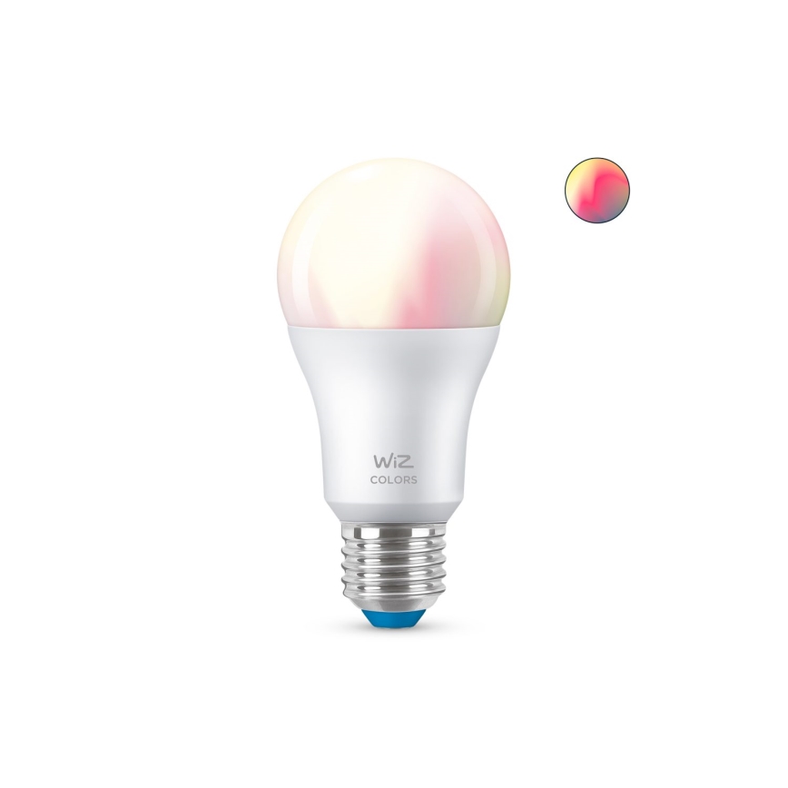LED RGBW Dimmelhető izzó A60 E27/8W/230V 2200-6500K CRI 90 Wi-Fi -WiZ