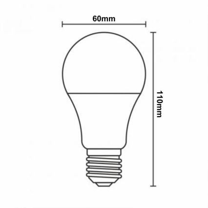 LED RGBW Dimmelhető izzó A60 E27/9W/230V 2700-6500K Wi-Fi Tuya