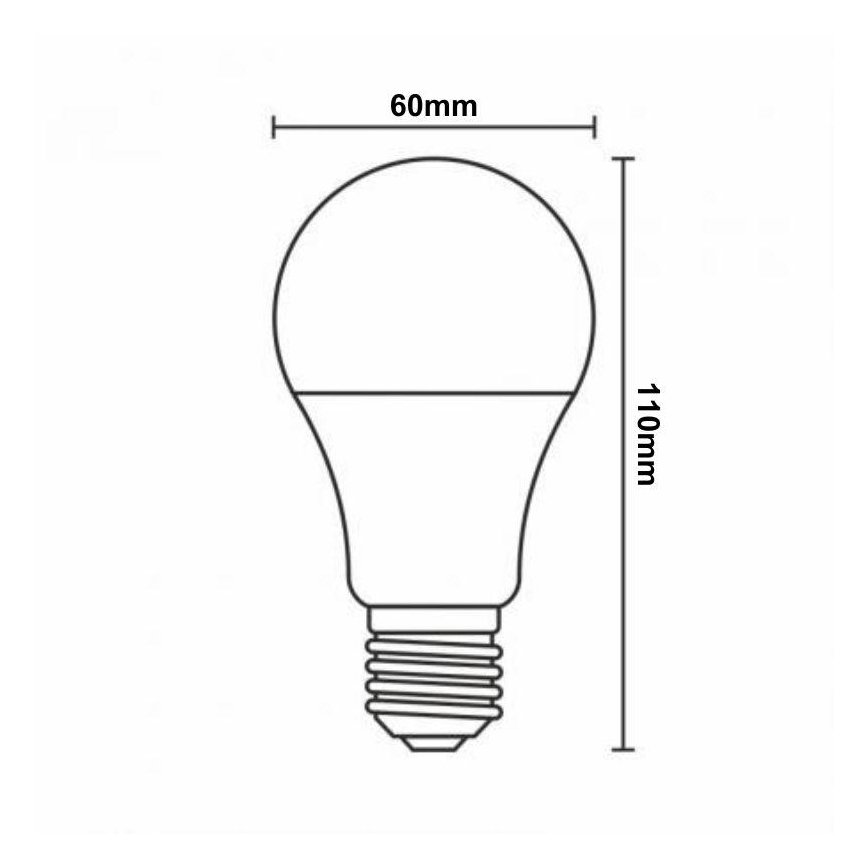 LED RGBW Dimmelhető izzó A60 E27/9W/230V 2700-6500K Wi-Fi Tuya