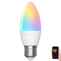 LED RGBW Dimmelhető izzó C37 E27/6,5W/230V 2700-6500K Wi-Fi - Aigostar