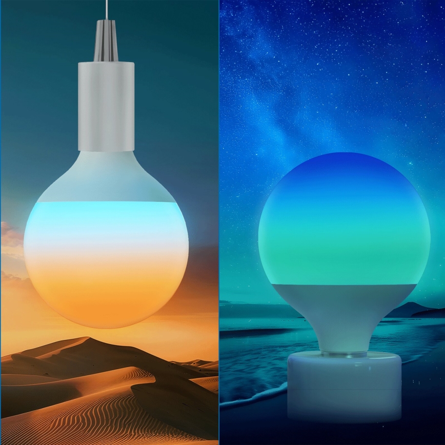 LED RGBW Dimmeres izzó MESH G120 E27/18W/230V 6500K + távirányító - Aigostar