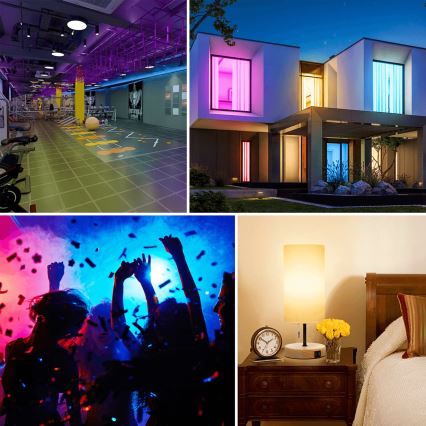 LED RGBW Dimmelhető izzó MESH G120 E27/4,9W/230V 2700-6500K + távirányítás - Aigostar