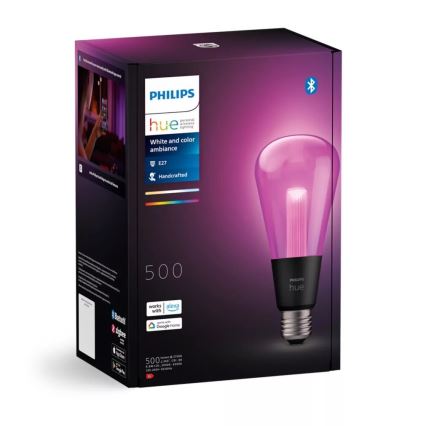 LED RGBW Dimmelhető izzó Philips Hue White And Color Ambiance E27/6,8W/230V 2000-6500K
