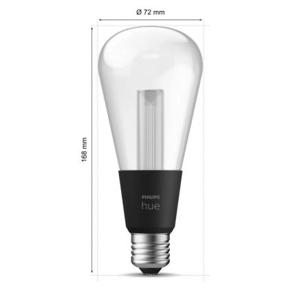 LED RGBW Dimmelhető izzó Philips Hue White And Color Ambiance E27/6,8W/230V 2000-6500K