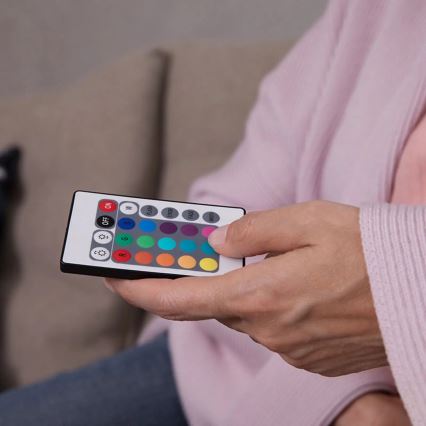 LED RGBW Dimmelhető izzó RETROFIT E14/4,5W/230V 2700K + távirányító - Osram