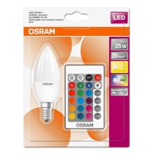LED RGBW Dimmelhető izzó STAR E14/4,5W/230V 2700K + távirányító – Osram