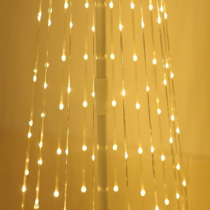 LED RGBW fényerőszabályozható kültéri karácsonyi dekoráció LED/4W/230V 180 cm IP44 karácsonyfa + távirányító