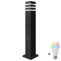 LED RGBW dimmelhető kültéri lámpa TEKSAS 1xE27/12W/230V 2700-6500K 74 cm IP44 antracit