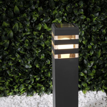 LED RGBW fényerőszabályozható kültéri lámpa TEKSAS 1xE27/9W/230V 2700-6500K Wi-Fi 44 cm IP44 antracit
