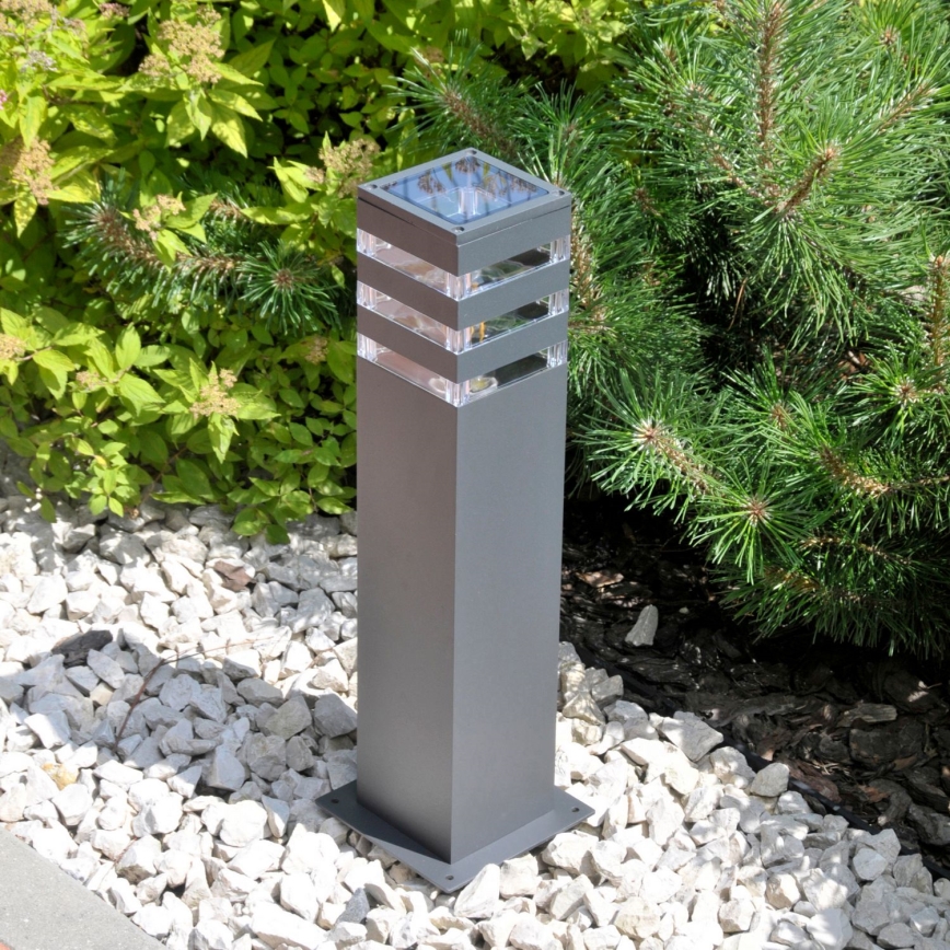 LED RGBW fényerőszabályozható kültéri lámpa TEKSAS 1xE27/9W/230V 2700-6500K Wi-Fi 44 cm IP44 antracit