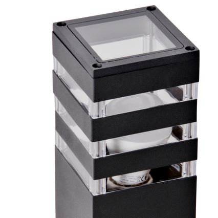 LED RGBW fényerőszabályozható kültéri lámpa TEKSAS 1xE27/9W/230V 2700-6500K Wi-Fi 44 cm IP44 antracit