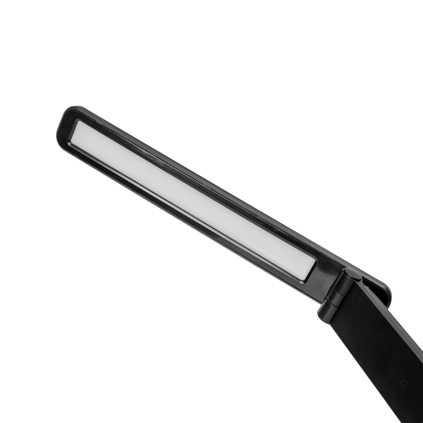 LED RGBW Dimmelhető érintős lámpa vezeték nélküli töltéssel LCD kijelzővek és USB porttal MAGNUS LED/6W/5V 3000-6500K fekete