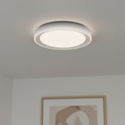 LED RGBW fényerőszabályozható mennyezeti lámpatest MELO LED/36W/230V 3000-6000K átm. 39 cm fehér + távirányító