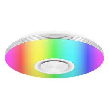 LED RGBW dimmelhető mennyezeti lámpatest beépített hangszóróval LED/60W/230V 3000-6000K Ø 40 cm fehér + távirányító