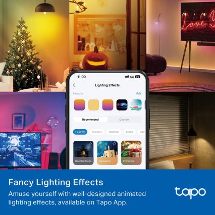 LED RGBW dimmelhető okos izzó E14, 4,8 W, 230 V, 2500–6700 K - TP-Link