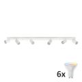 LED RGBW dimmelhető spotlámpa ANGIE 6xGU10/6,5W/230V 2700-6500K fehér