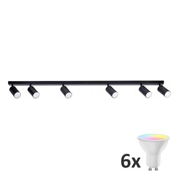 LED RGBW dimmelhető spotlámpa ANGIE 6xGU10/6,5W/230V 2700-6500K