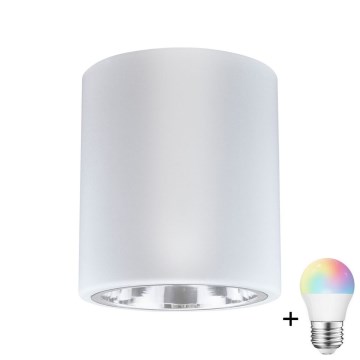 LED RGBW Dimmelhető spotlámpa JUPITER 1xE27/6,5W/230V 2700-6500K Wi-Fi átm. 13 cm fehér