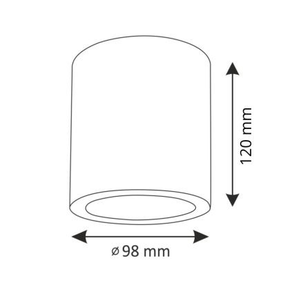 LED RGBW dimmelhető spotlámpa JUPITER 1xE27/6,5W/230V 2700–6500K Wi‑Fi Ø 9,8 cm szürke