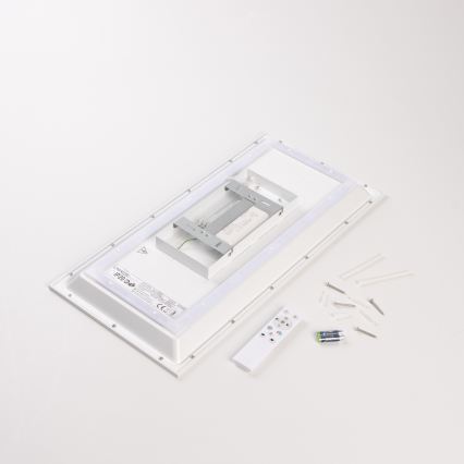 LED RGBW fényerőszabályozható felületre szerelhető panel LED/22W/230V 2700-6500K 29,5x59,5 cm + távirányító