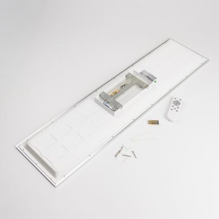LED RGBW Dimmelhető felületre szerelhető panel LED/13,5W/230V 3000-6500K 29,5x59,5 cm fehér + távirányító
